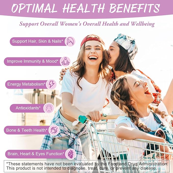 Totaria Multivitamin Gummies for Women &amp Probiotic Prebiotic Postbiotic Capsules for Women &amp Men Bundle