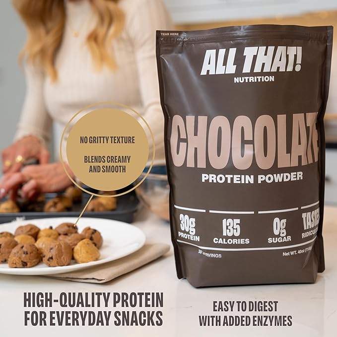 Chocolate Protein Powder 30G Whey Protein Low Calorie 0g Sugar No Artificial Sweeteners Soy-Free &amp Gluten-Free 30 Servings