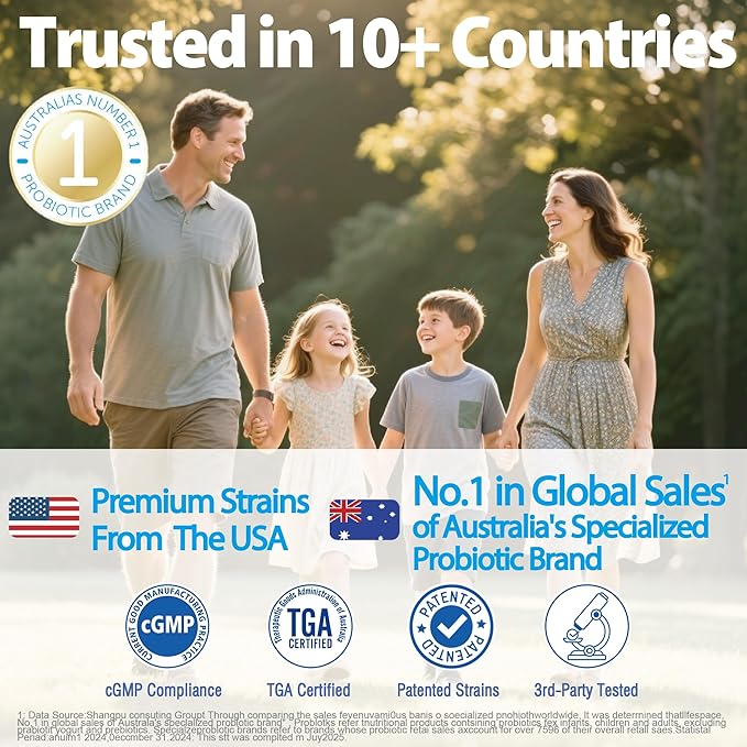 Life-Space Premium Broad Spectrum Probiotics Clinically Proven 32 Billion CFU &amp 15 Diverse Strains Formulated for Daily Digestive Health &amp Immune Health Probiotics for Women &amp Men 30