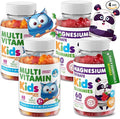 DR. MORITZ Kids Magnesium Gummies (60 Count 2 Pack) and Kids Multivitamin Gummies (60 Count 2 Pack) Bundle - for Relaxation and Health Support - Toddler Vitamins - Magnesium Calm Supplement