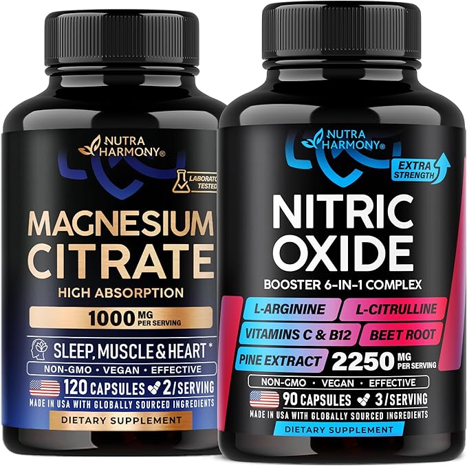 Magnesium Citrate &amp Nitric Oxide Capsules