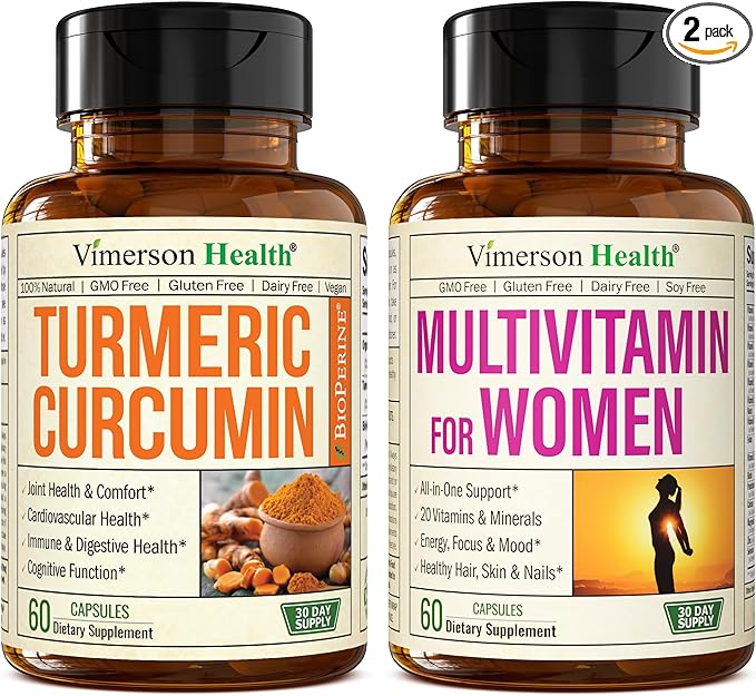 Turmeric Curcumin with Black Pepper Extract &amp Multivitamin for Women