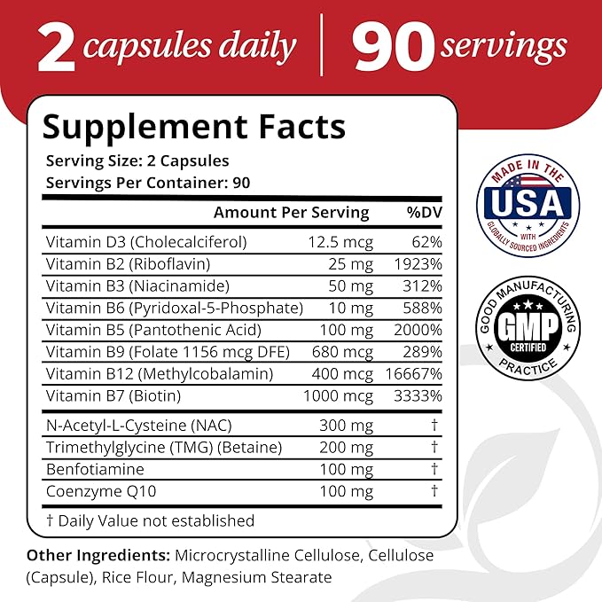 Vascular &amp Antioxidant Bundle | Heart Circulation &amp Energy Support | Includes Vascular Control (NAC CoQ10 Benfotiamine Betaine) + Super Antioxidants (Resveratrol Curcumin Ginkgo Quercet