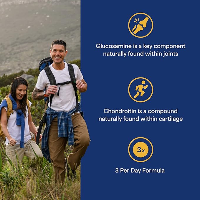 Puritan's Pride Glucosamine Chondroitin MSM Dietary Supplement for Joint Health 240 Coated Tablets(Packaging may vary)