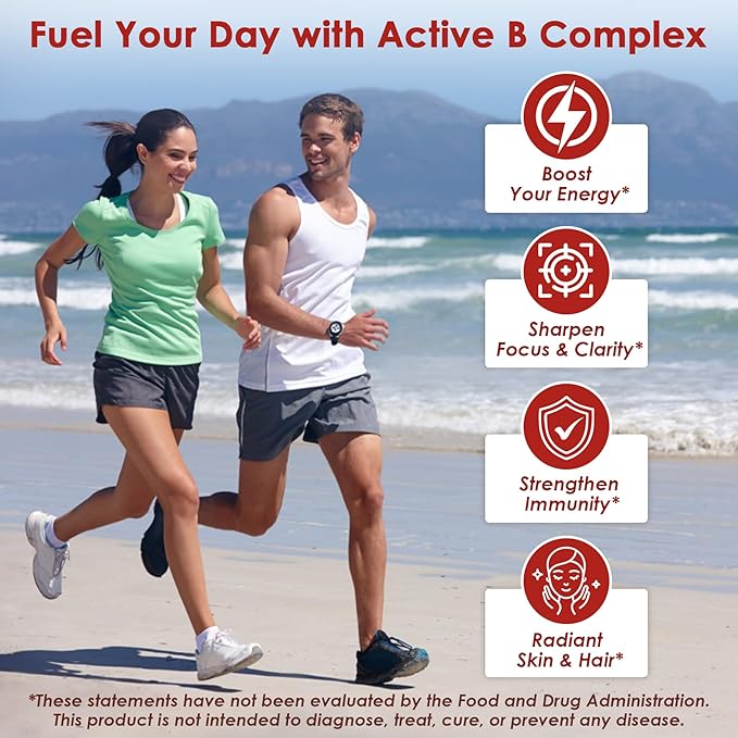 Vitamin B Complex L-Methylfolate 1000 mcg + Methyl B12 Gummies 3 Pack