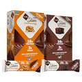 NuGo Slim 24ct Variety - Crunchy Peanut Butter 12 bars &amp Brownie Crunch 12 bars 16g Protein Keto Friendly Gluten Free 24 count