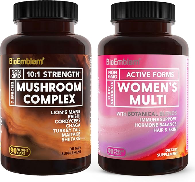 BioEmblem Women's Multivitamin and Mushroom Complex