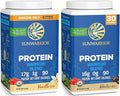 Sunwarrior Mocha &amp Vanilla Organic Plant Based Protein Powder Set | Bundle &amp Save | Vegan Organic Protein Powder | Non-GMO Soy Dairy Filler &amp Gluten Free (32 Servings Vanilla 30 Servings