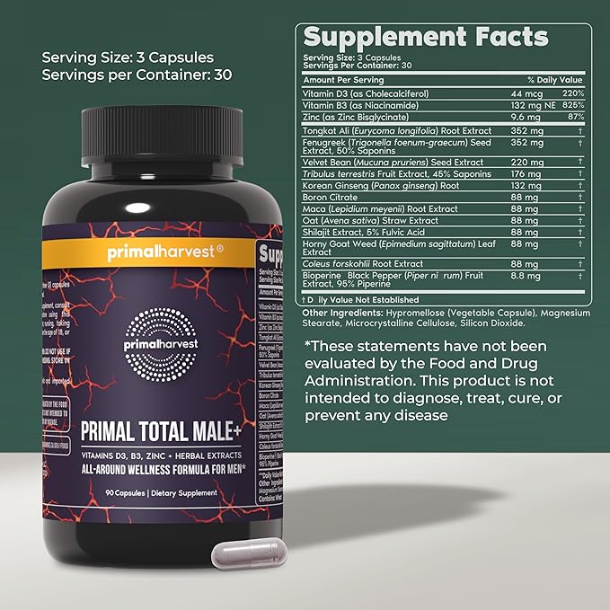 Primal Harvest Daily Two-Step Routine | NAD+ + Total Male | 2 Pack | 30 Day Supply