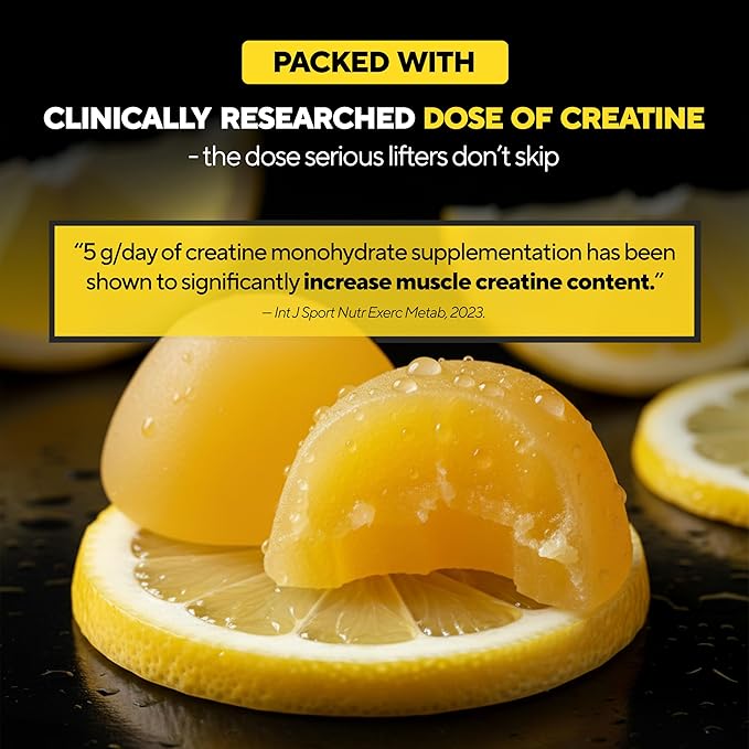 Creatine Monohydrate Gummies for Men &amp Women - USA Made Monohydrate Creatine for Men 5000mg Per Serving - Supports Energy Levels Training Endurance &amp Muscle Performance - 90 Gummies