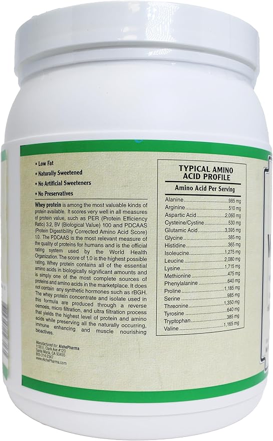 Premium Whey Blend - Grass-Fed Whey Protein Concentrate &amp Isolate Powder Naturally Sweetened (12 Ounce Natural Vanilla)