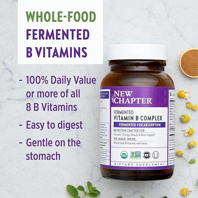 New Chapter Organic Fermented Vitamin B Complex 30 Count 30 CT