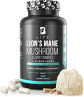 Lion’s Mane Mushroom Capsules – Memory Focus &amp Clarity – Nootropic Brain Supplement with Ashwagandha Thiamin (B1) Magnesium L-Threonate – Cognitive and Brain Support for Mental Energy 240 Caps