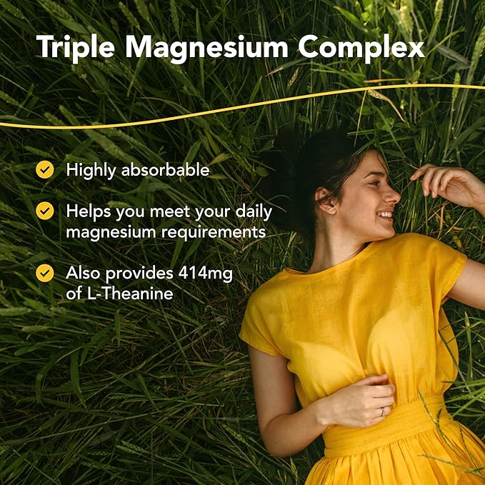 NORTH AMERICAN HERB &amp SPICE PurelyMin - 90 Vegi Caps - Highly Absorbable Magnesium Complex + L-Theanine - 30 Servings