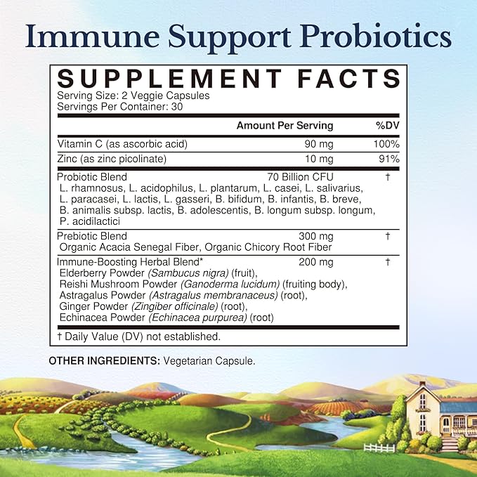 Vitalitown D3 K2 &amp Immune Probiotics 70B Bundle - Vitamin D3 K2 Supplement (10000 IU &amp 200 mcg) + Probiotics (70 Billion CFU 15 Strains) for Immune Bone and Digestive Support