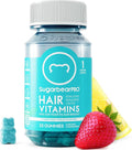 SugarBearPro Hair Vitamin Gummy 35 Day Supply Extra Strength Biotin 6000mcg for Hair Growth Vegan Vitamin B12 MSM Inositol Omega 3 Elderberry Certified Kosher Halal Cruelty-Free