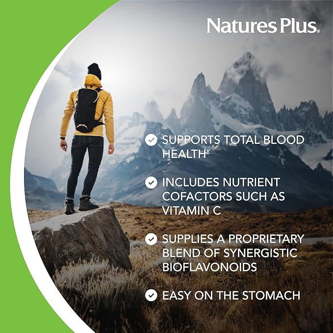 NaturesPlus Hema-Plex Iron - 60 Fast-Acting Softgels - 3 Pack - 85 mg Iron + Vitamin C &amp Bioflavonoids for Healthy Red Blood Cells - Gluten Free - 60 Total Servings