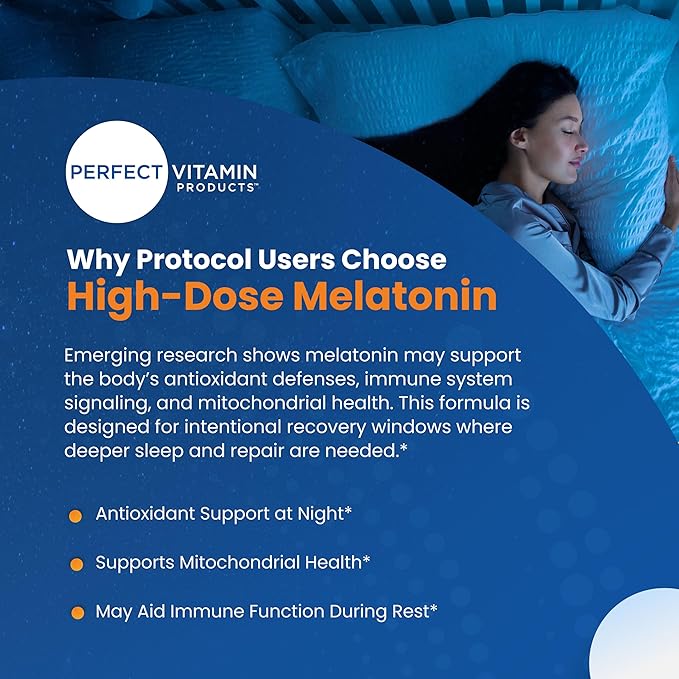 60mg Extra Strength Melatonin MAX - High Dosage Melatonin Vegan Non-GMO Gluten-Free (3-Pack)
