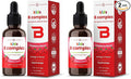 NutraChamps Vitamin B Complex for Kids B1 B2 B3 B6 B7 B9 &amp Methyl B12 Kids B Complex Liquid Drops Supplement Energy Focus Metabolism Natural Berry 120 Servings 4 Month Supply (Pack of