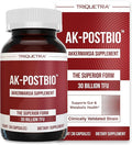 AK-Postbio: Akkermansia Probiotic 30 Billion TFU - Max Strength Clinically Validated Dose &amp Patented Strain - Superior Pasteurized Form Highest Absorption Delivery - GLP-1 Probiotic - 30 Servin