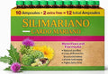 Bebibles Silimariano Santa Complex Complejo B Cardo Mariano Milk Thistle| Multi-Vitamins Box with 12 Ampoules of 15ml | Energy Cognitive Function and Metabolic Health Boost.