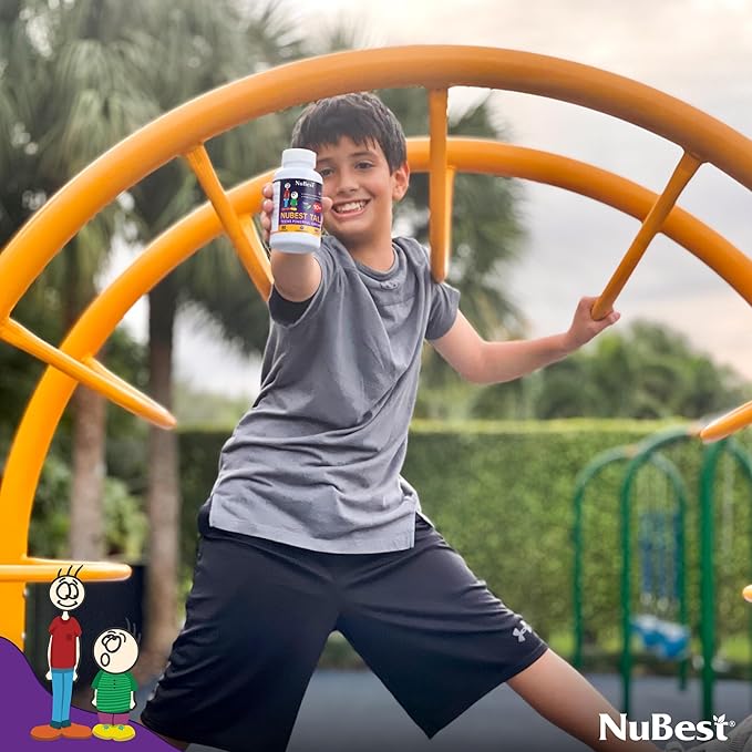 NuBest Tall 10+ Premium Bone Strength Formula Enhanced Immunity and Overall Health for Age 10+ with Calcium Vitamin D3 Vitamin K2 and Multivitamins | 60 Capsules | 1 Month Supply