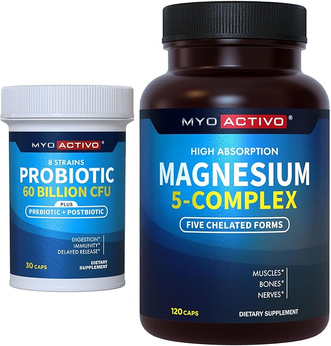Magnesium 5 Complex and 60 Billion CFU Probiotic