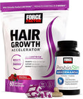 Force Factor ProbioSlim Akkermansia 60 Capsules + Hair Growth Accelerator Soft Chews