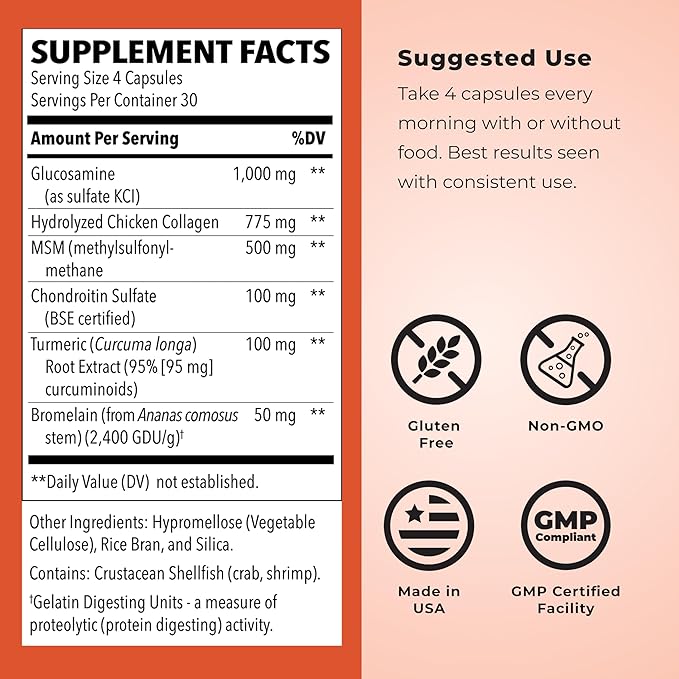LifeSeasons Mobili-T - Joint Support Supplement - Reduces Aches &amp Discomforts - Increase Range of Motion - Rebuild Tissue &amp Cartilage - MSM Chondroitin Collagen Glucosamine &amp Turmeric - 12