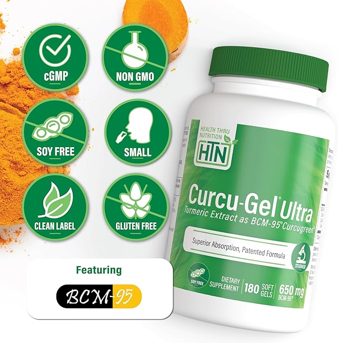 Health Thru Nutrition BCM-95 Curcumin + BosPure Boswellia Super Bundle - 6 Month Supply