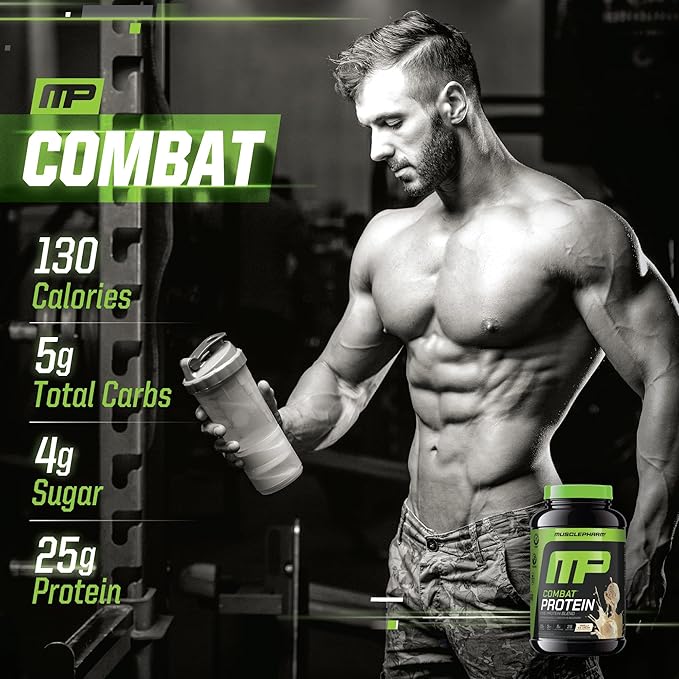 Muscle Pharm Combat Protein 2lb Vanilla and Combat Chocolate Cake Sport Bars