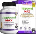 Zippound MAX GLP-1 Support Capsules Maximum Strength All Natural Ingredients 60 Capsules 30-Day Supply (1)