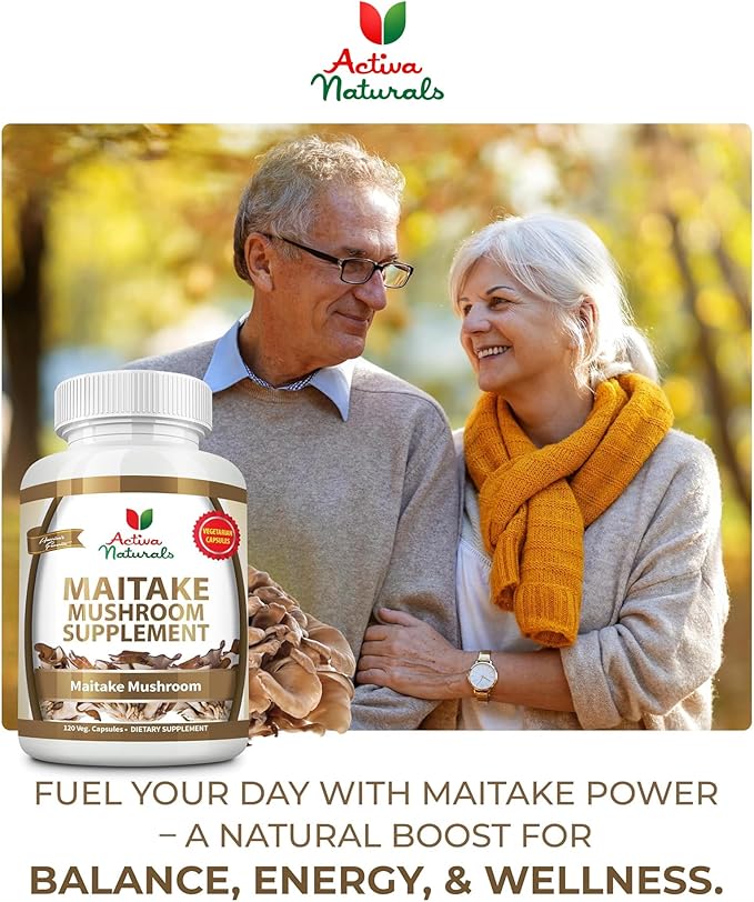 Maitake Mushroom Supplement - 1500mg 120 Vegetarian Capsules with Grifola Frondosa Mushrooms Extract  No Fillers Additives or Artificial Colors Herbal Supplement for Energy &amp Vitality