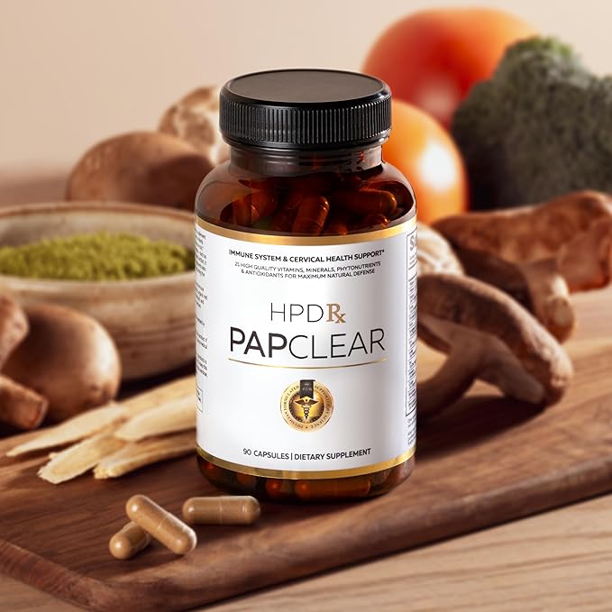 HPD Rx PAPCLEAR Physician Formulated | All Natural Immune Support Supplement | Advanced Powerful Immunity Booster | 90 Capsules | Pack of 6