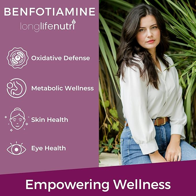LongLifeNutri L-Tryptophan 500 mg &amp Benfotiamine 300 mg Bundle – 180 Veg Caps + 180 Veg Caps 6-Month Supply Evening Routine &amp Metabolic Balance Support Non-GMO Lab Tested Made in USA