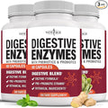 NEW AGE Digestive Enzymes for Gut Health - Probiotic Multi Enzymes with Prebiotics and Probiotics with Lipase for Women and Men for Digestive Health Daily Enzymes for Digestion - 180 Count