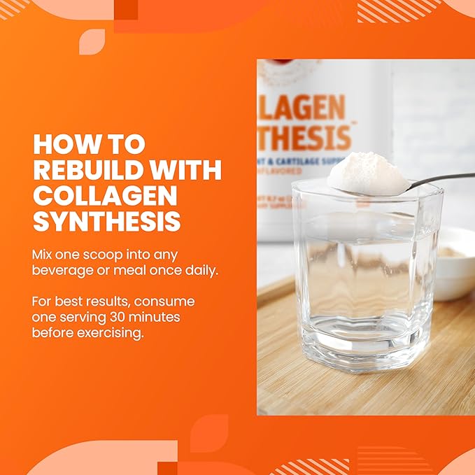 SaltWrap Collagen Synthesis - Collagen Peptides for Joints with Fortigel Tendoforte Best Collagen Powder for Tendons Ligaments and Cartilage Recovery and Repair NSF Certified for Sport