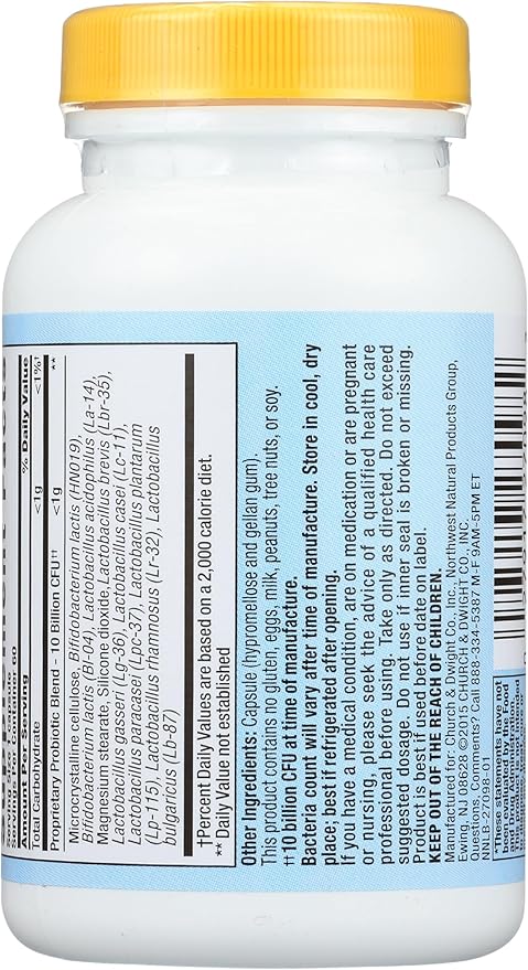Nutrition Now PB 8 Probiotic Immune System and Digestive Support* Dietary Supplement 60 Count