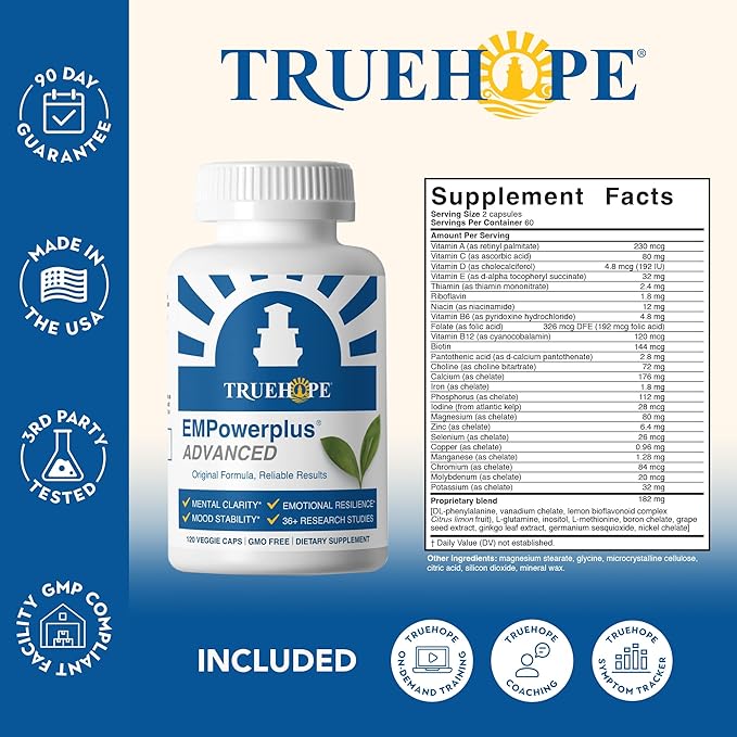 EMPowerplus Advanced Multivitamin for Women &amp Men - Broad-Spectrum Multivitamins &amp Chelated Minerals | 1000% Better Absorption | 37 Research Studies &amp 28 Years of Success | 30 Day Supply