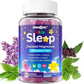 Kids Sleep Gummies NO Melatonin Sleep Aid Gummies w/ Magnesium Glycinate Magnesium Malate L-Theanine Lavender B6 Zinc D3K2 for Restful Sleep Relax Brain &amp Muscle Immune Support Non-GMO 1