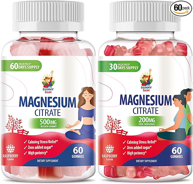 Magnesium 200mg &amp Magnesium 500mg for Adults