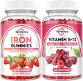 Iron Gummies Supplement for Adults &amp Kids | Vitamin B12 Gummies | Bundle