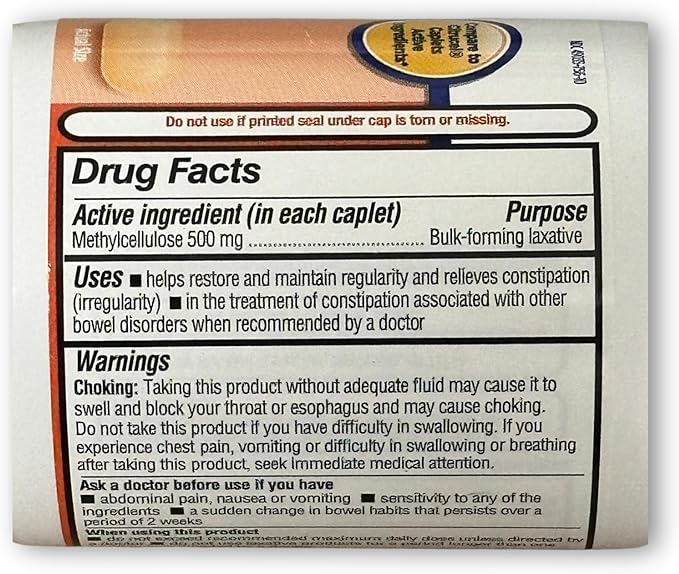 Fiber Therapy Methylcellulose 500mg100ct (Pack of 3)