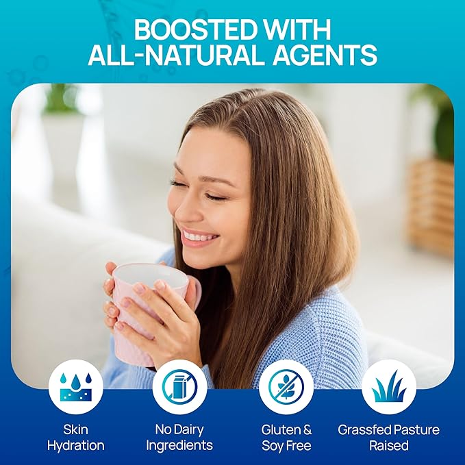 Collagen Peptides Powder for Hair Skin Nails Joints &amp Digestion – Multi-Collagen Types I II III V &amp X with Biotin Hyaluronic Acid &amp Vitamin C – Unflavored Sugar-Free (1.1 lb / 500g