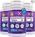 Genex Formulas 1500mg Resveratrol with BioPerine for Absorption (3 Pack) | Organic Trans-Resveratrol Capsules from Japanese Knotweed Antioxidant Supplement for Healthy Aging