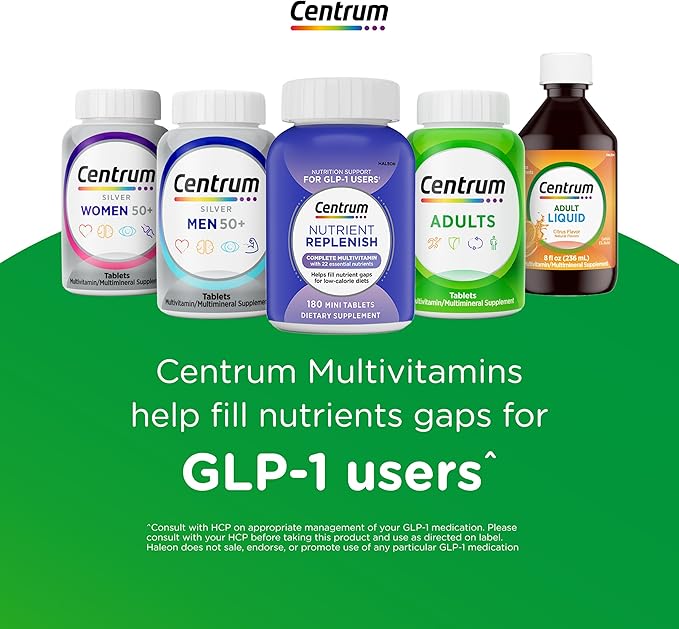 Centrum Multivitamin Tablet for Women Multivitamin/Multimineral Supplement with Iron Vitamin D3 B Vitamins and Antioxidant Vitamins C and E Gluten Free Non-GMO Ingredients - 200 Count