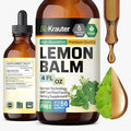 BIO KRAUTER® Lemon Balm Tincture 680 mg Melissa Officinalis - Pure Vegan Lemon Balm Extract 4 Fl.Oz 56 Days of Supply - Natural Calming &amp Sleep Support - Alcohol &amp Sugar Free - Digestion &amp