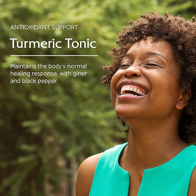 Vitanica Turmeric Tonic Non-GMO Liquid Turmeric Curcumin Supplement 1000 mg with Black Pepper and Ginger Antioxidant Vegan Gluten Free 4 Ounce