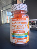 Magnesium Glycinate Gummies 1000mg - High Absorption Sugar Free Magnesium Potassium Supplement for Relaxation Stress Relief and Sleep Support for Adults &amp Kids - 60 Raspberry Gummies