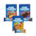 Pure Protein New Variety Pack Protein Bars – 20g Protein 3g Sugar 190 Calories (18 count) Low Sugar* High Protein Snack - Gluten Free - Perfect for a Healthy Snack
